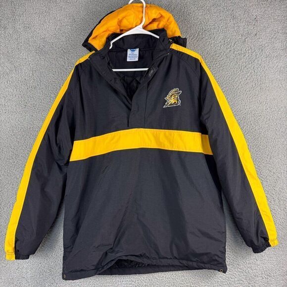 App State Mountaineers Jacket Mens Medium‎ Black Gold Appalachian Football NCAA - Picture 1 of 13